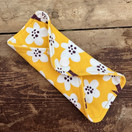 Keltainen luomupuuvilla kestopikkuhousunsuoja