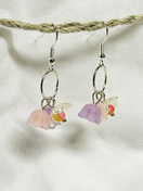 Pastelli kukkakimppu korvakorut