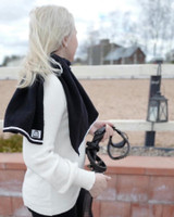 Scarf My oWn saddle, 100% cotton, black