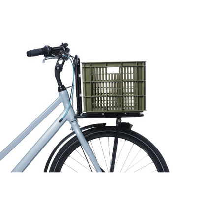 Basil Crate L 40l suuri tavarakori pyörään MIK-adapterilla