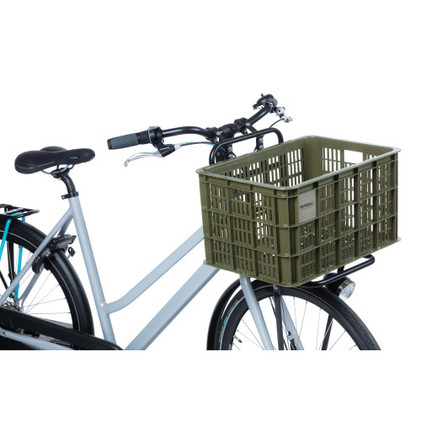 Basil Crate L 40l suuri tavarakori pyörään MIK-adapterilla