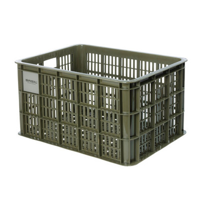 Basil Crate L 40l suuri tavarakori pyörään MIK-adapterilla