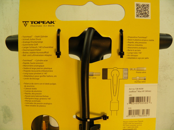 Topeak Joeblow II HP pyörän pumppu mittarilla 