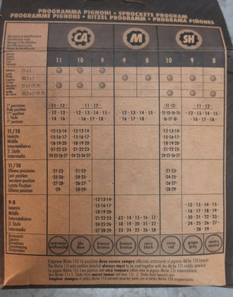 Miche Primato 10s 16-26T rataspakka maantiepyörään