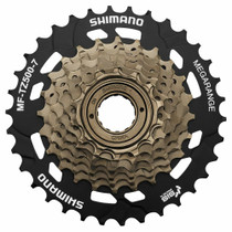 Shimano MF-TZ500-7 14-34H vapaarataspakka kierteellä 