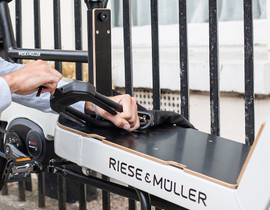 Hiplok E-DX U-lukko + 100cm järeä lisäkettinki