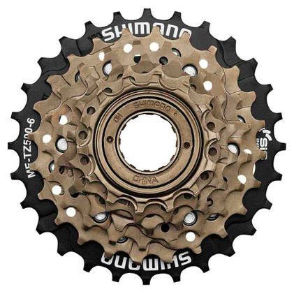 Shimano MF-TZ500-7 14-28H vapaarataspakka kierteellä 