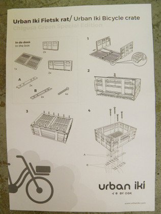 Urban IKI Crate 16l koottava pyöräkori muovia 