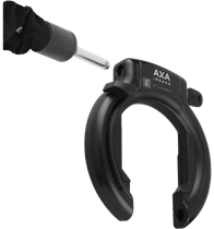 AXA Imenso X-Large runkolukko Trelock ZR355 Plug-In-lisäkettingillä leveisiin takahaarukoihin