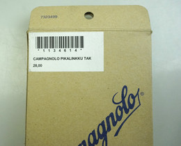 Pikalinkkuakseli Campagnolo, taka-akseli