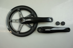  Kampisarja LASCO 46H / 170mm, alu, nelikantti, syvyys 0mm, ketjusuojalla, musta