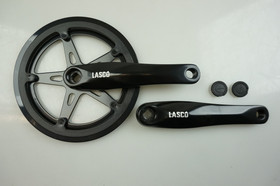  Kampisarja LASCO 46H / 170mm, alu, nelikantti, syvyys 0mm, ketjusuojalla, musta