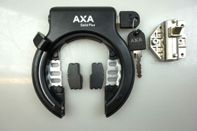 AXA - lukkopatruuna Shimano viistoputkiakuille + AXA Solid Plus -runkolukko