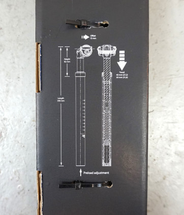 XLC SP-S05 31,6mm/350mm jousitettu satulatolppa max. 100-140kg