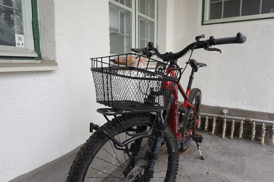 Topeak Tetrarack M1 MTX-etutavarateline+MTX Basket 23l -yhdistelmä