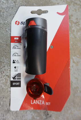 Spanninga Lanza led-valosetti etu/taka, paristoilla