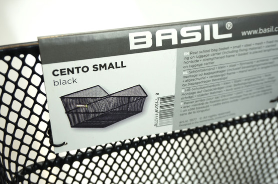 Basil Cento S 16l takakori yleismallin kiinnitystarvikkeilla
