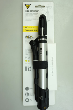 Topeak Mini Morph minipumppu 11bar kuljetustelineellä