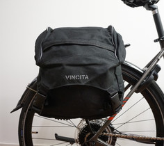 Vincita Pannier Small 9,7l - sivulaukku yleismallin kiinnityksellä, etu/taka