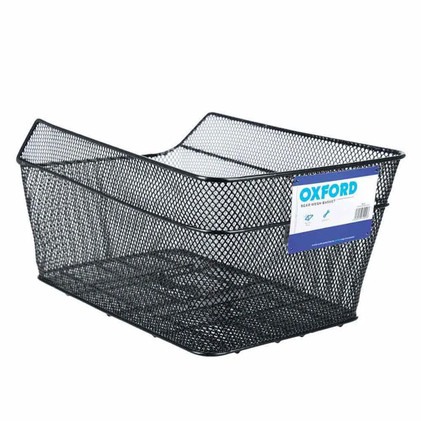 OXC Wire Mesh 24l teräsverkkokori taakse yleismallin kiinnityksellä tavaratelineeseen