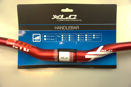 XLC Riser Bar HB-M16 780mm/25mm/31,8mm, punainen, mtb-ohjaustanko