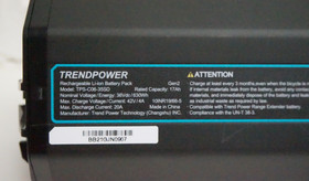 Simplo / Trendpower 630Wh akku Shimano - avustusjärjestelmään Gen 1