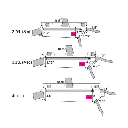 Swift Industries Hold Fast Half Frame -runkolaukku M/3,25l