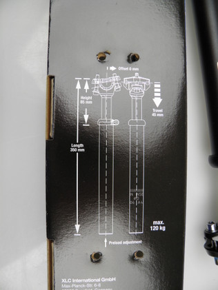 XLC SP-S01 jousitettu satulatolppa 27,2mm/350mm/max. 120kg