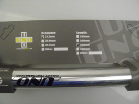 Kalloy Uno istuinkannatin 27,2mm / 350mm, kiillotettu alumiini