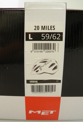 MET 20 Miles pyöräilykypärä, valk., L/59-62cm 
