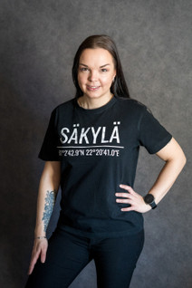 Säkylä t-paita isolla tekstillä
