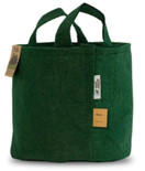 Vihreä kangasruukku 28x26cm 16L kantokahvoilla, Growbag Root Pouch