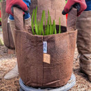  Ruskea, Boxer kangasruukku 21x21cm 8l, Growbag Root Pouch,