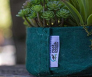 Vihreä kangasruukku 28x26cm 16L kantokahvoilla, Growbag Root Pouch