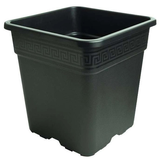 Neliskulmainen ruukku vega nero 6l (21 × 21 × 21.6 cm)