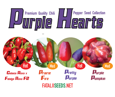 Fatalii chili Purple hearts mix