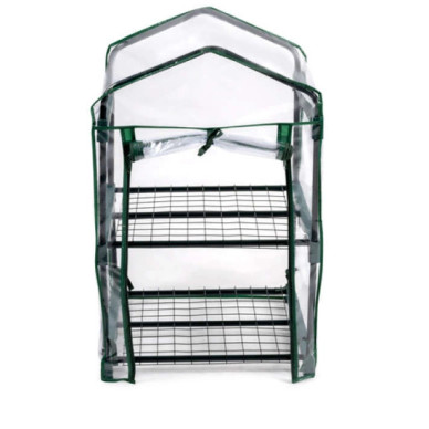 Kinzo Garden - kasvihuone kahdella hyllyllä, 50x40x80 cm