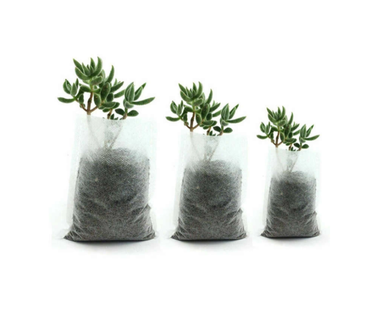 Valkoinen kasvatuspussi, 10 x 20 cm 10kpl 1,57l