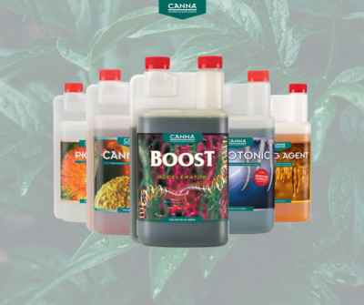 CANNA-ravinteet – oikea sarja multaan, kookokseen ja veteen