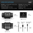 AC Infinity CLOUDLINE PRO T6 150 mm 680 m³/h + Controller 69 Pro