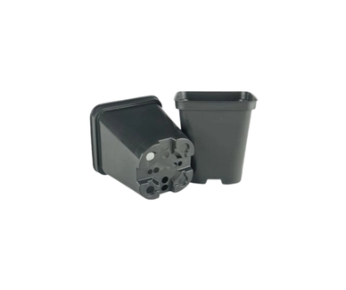 Square Plant Pot 0.5 l 9 × 9 cm for Seedlings and Cuttings