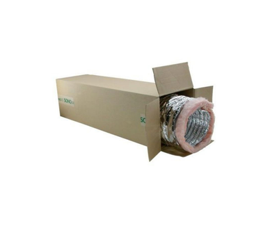 sonoair 127mm äänenvaimennettu ilmanvaihtoputki