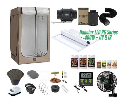 Täydellinen DWC-kasvatuspaketti – Herbgarden 120 White