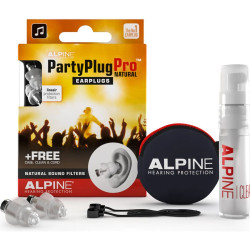 Alpine PartyPlug Pro korvatulpat - läpinäkyvä