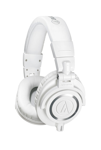 Audio-Technica  ATH-M50X-WH closed back studiomonitorhörlurar