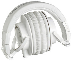 Audio-Technica  ATH-M50X-WH closed back studiomonitorhörlurar
