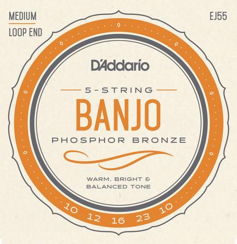 Daddario Banjon 5-kiel sarja  10-23 Ph Bronze 