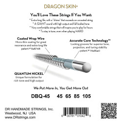 Dragon Skin+ DBQ-45 (45-105) basgitarr stängset