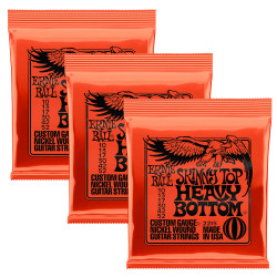 ERNIE BALL Skinny Top Heavy Bottom  010-052 3-pack 