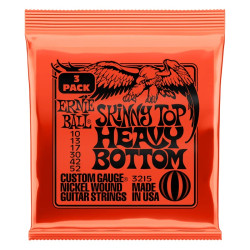 ERNIE BALL Skinny Top Heavy Bottom  010-052 3-pack 